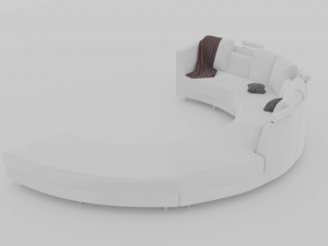 Modern sofa 3D 3D Model