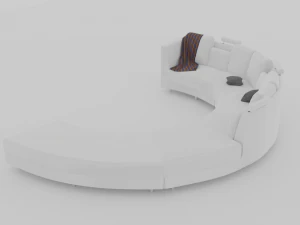 Modern sofa 3D 3D Model