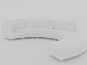 Modern sofa 3D 3D Model