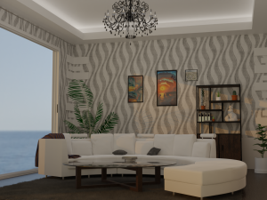 Modern sofa 3D 3D Model