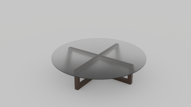 Modern glass table 3D Model 3D .c4d .max .obj .3ds .fbx .stl .blend