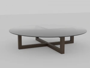 Modern glass table 3D 3D Model