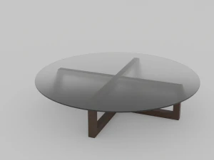 Modern glass table 3D 3D Model