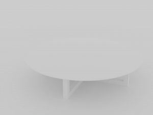 Modern glass table 3D Model 3D