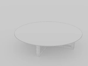 Modern glass table 3D 3D Model
