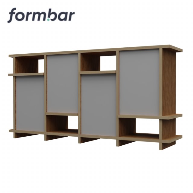Sideboard formbar 3D Model .c4d .max .obj .3ds .fbx .stl .blend 