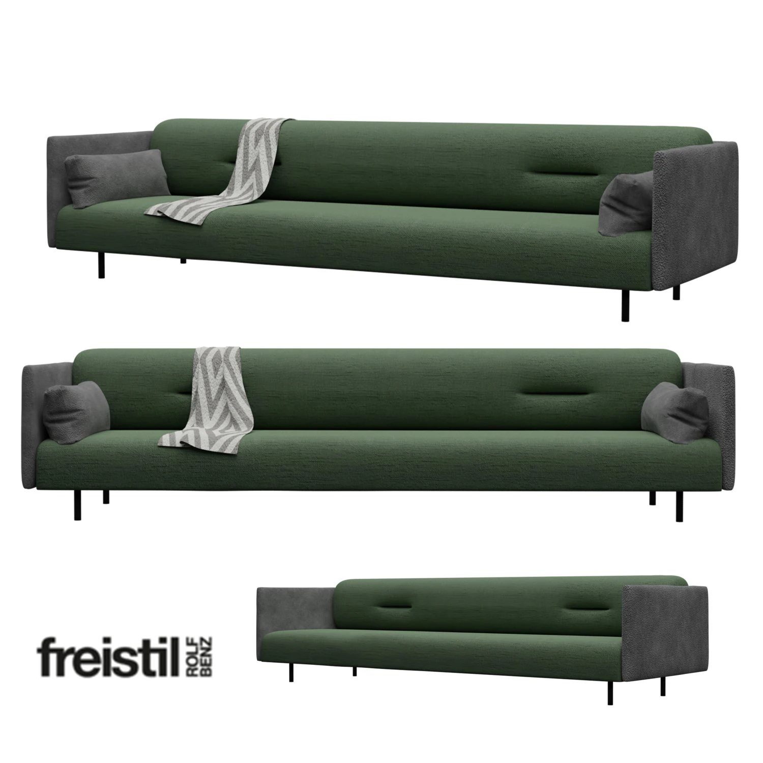 Seating-Sofas for interior by FREISTIL 131 3D Model .c4d .max .obj .3ds .fbx .stl .blend 
