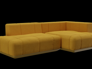 Sofa for interior 001 3D Model