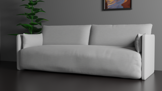 Sofa for interior 002 3D 模型 .c4d .max .obj .3ds .fbx .stl .blend 