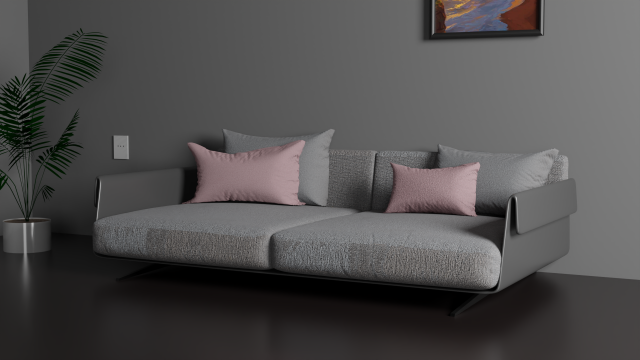 Sofa for interior 003 3D Model .c4d .max .obj .3ds .fbx .stl .blend 