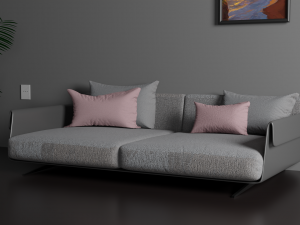 Sofa for interior 003 3D Model