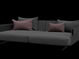 Sofa for interior 003 3D Model