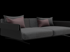 Sofa for interior 003 3D Model
