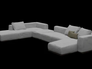 Sofa for blender 006 3D Model