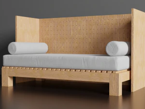 Bank voor interieur 007 3D Model