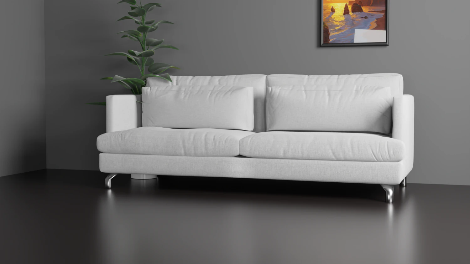 Sofa for interior 009 3D Model .c4d .max .obj .3ds .fbx .stl .blend 