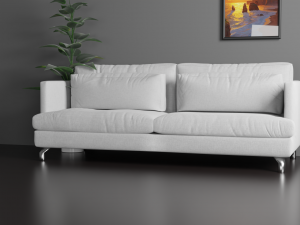 Sofa for interior 009 3D Model