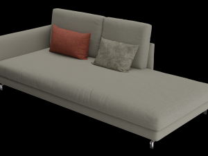 Sofa for interior 010 3D Model