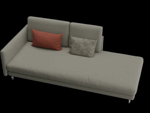 Sofa for interior 010 3D Model
