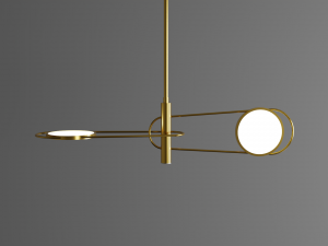 Lamp for interior 001 3D Model