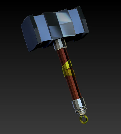 War hammer 3D Model .c4d .max .obj .3ds .fbx .stl .blend 