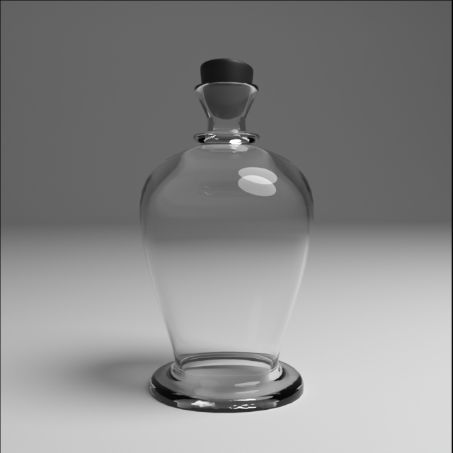 Glass bottle Modelo 3D .c4d .max .obj .3ds .fbx .stl .blend
