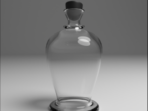 Glass bottle 3D Model