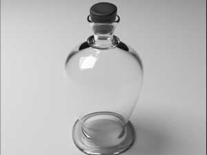 Glass bottle Modelo 3D