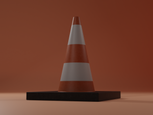 Traffic cone 3D 모델