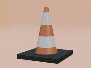 Traffic cone 3D 모델