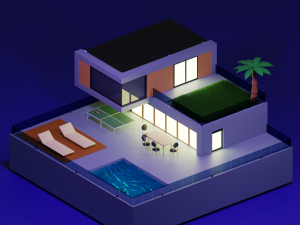 Villa Modèle 3D