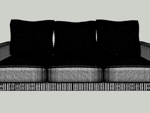SOFA3 AND PILLOWS 3D Модель