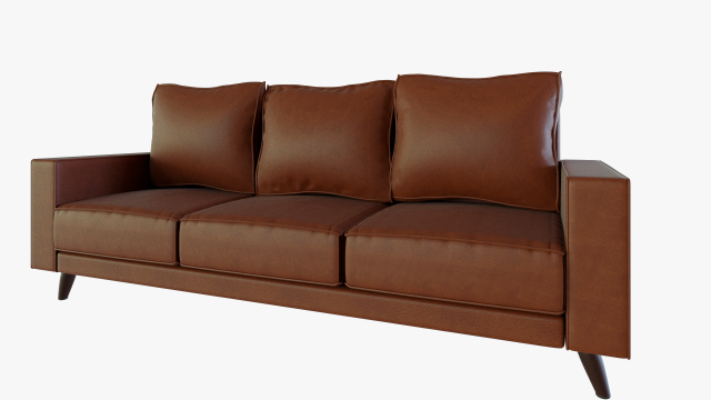 SOFA3 AND PILLOWS 3D Модель .c4d .max .obj .3ds .fbx .stl .blend 