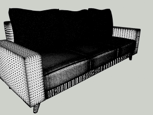 SOFA3 AND PILLOWS 3D Модель