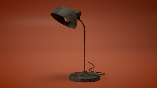 Table lamp 3D Model .c4d .max .obj .3ds .fbx .stl .blend 
