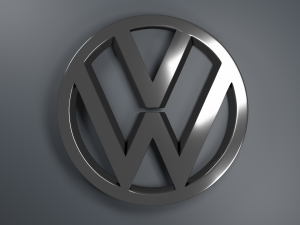 Volkswagen Logo Emblem 3D Model