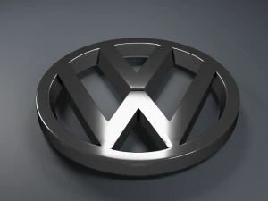 Volkswagen Logo Emblem 3D Model