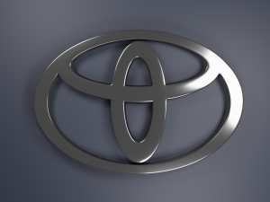 Toyota Logo Emblem 3D Model