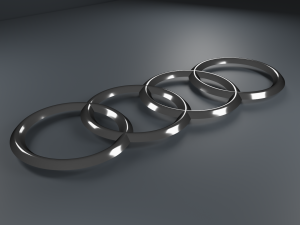Audi Logo Emblem 3D 模型