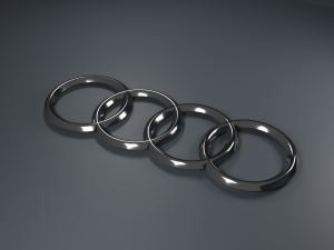Audi Logo Emblem 3D 模型