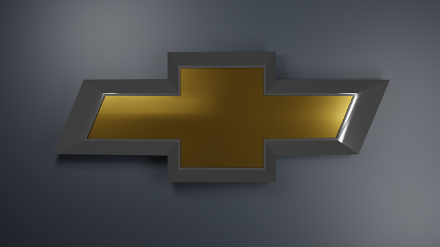 Chevrolet Logo Emblem 3D Модель .c4d .max .obj .3ds .fbx .stl .blend 