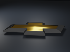 Chevrolet Logo Emblem 3D Модель