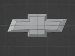 Chevrolet Logo Emblem 3D Model