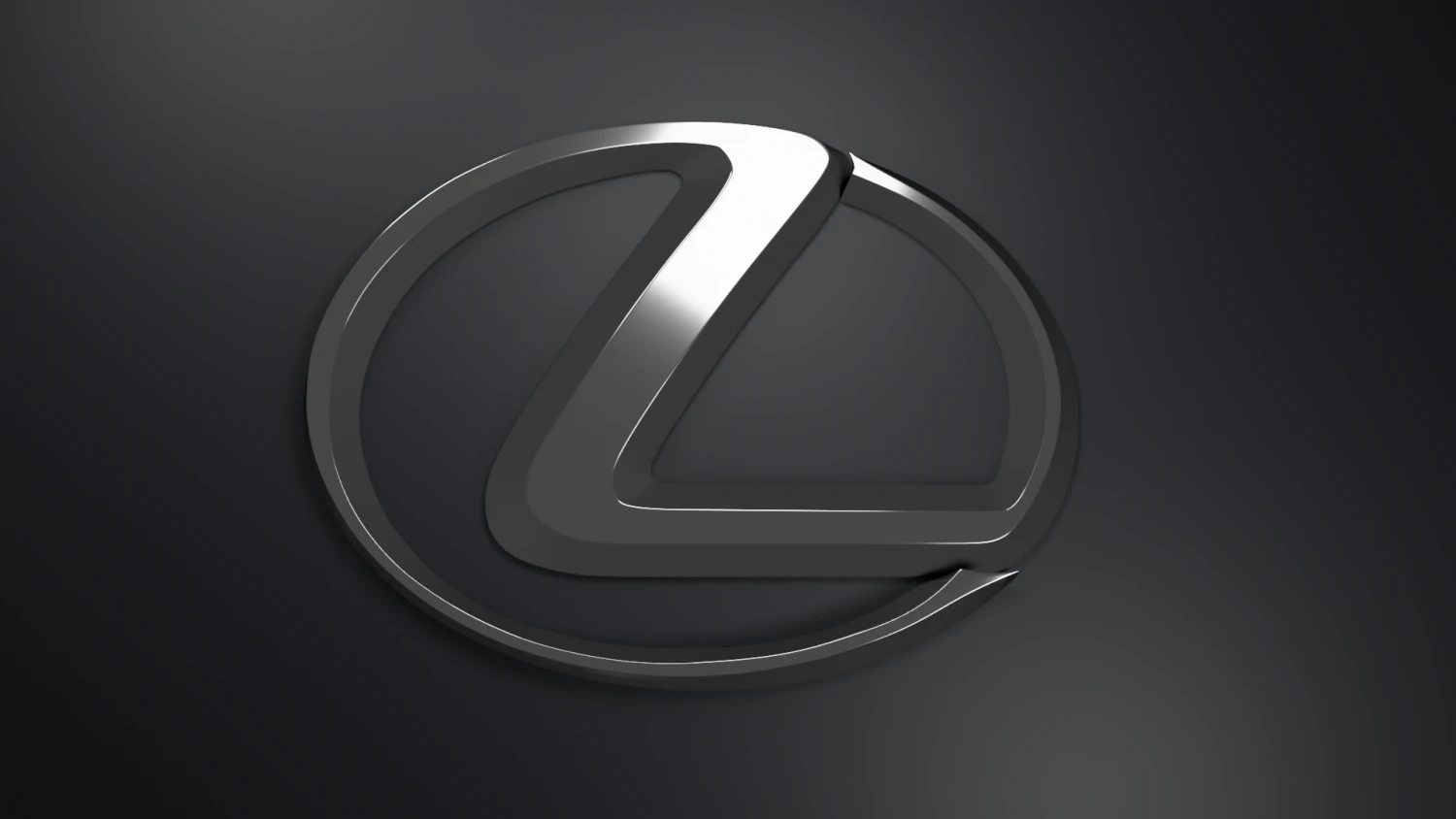 Lexus Logo Emblem 3D Model .c4d .max .obj .3ds .fbx .stl .blend 