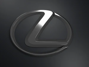 Emblema del logo Lexus Modello 3D