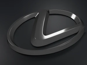Lexus Logo Emblem 3D Model
