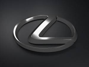 Lexus Logo Emblem 3D Model