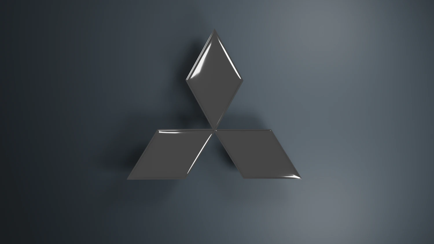 Mitsubishi Logo Emblem 3D Model .c4d .max .obj .3ds .fbx .stl .blend