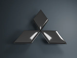 Mitsubishi Logo Emblem 3D Model