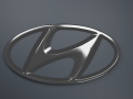 Hyundai Logo Emblem 3D Models